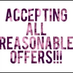 Accepting all reasonable offers!!